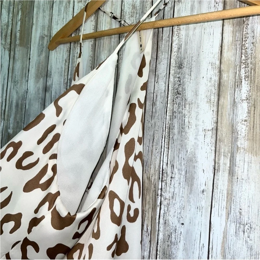 Tyche White and Brown Leopard Cami Top - Picture 5 of 7